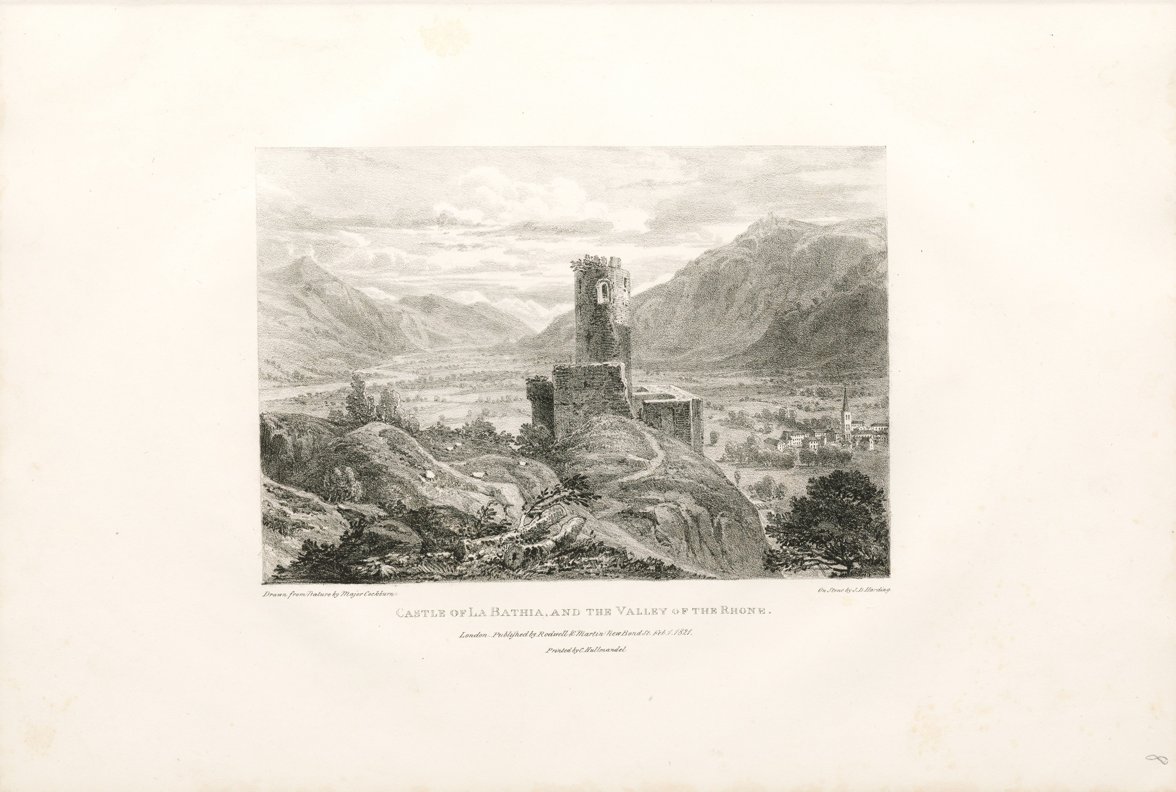 Ruines du château de la Bâtiaz au-dessus de Martigny